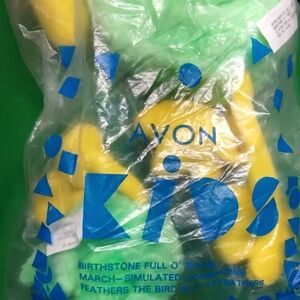 Avon Kids Plush Toy Set Birthstone MILLENNIUM Full O' Beans March - Feathers